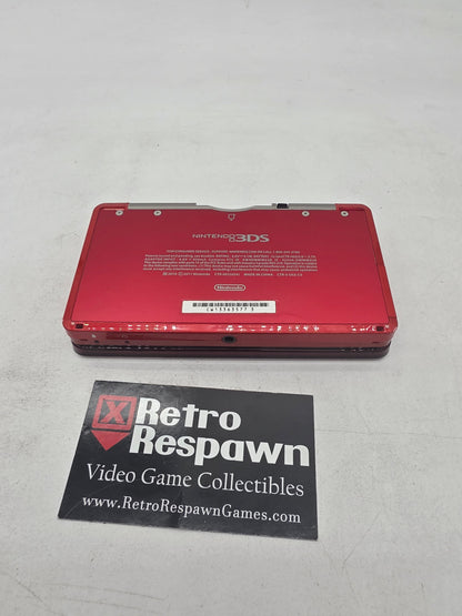 Nintendo 3DS Flame Red - Nintendo 3DS (Console + Charger)