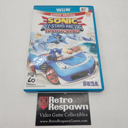 Sonic & All-Stars Racing Transformed - Wii U (Complete)