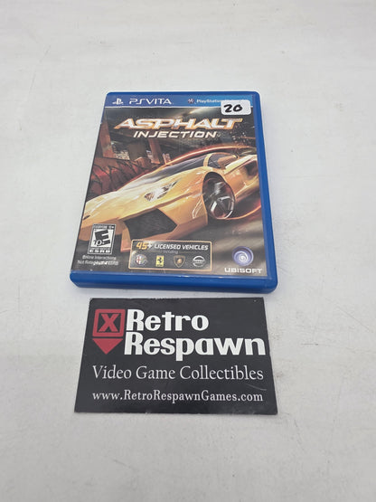 Asphalt Injection - Playstation Vita (Complete/water Damage)
