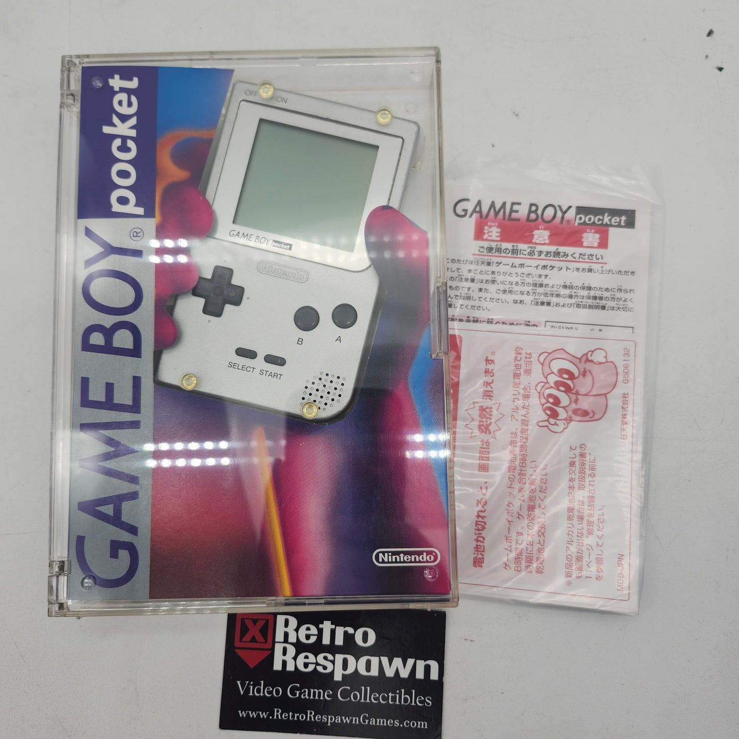 Silver Gameboy Pocket -JP Gameboy (Complete)