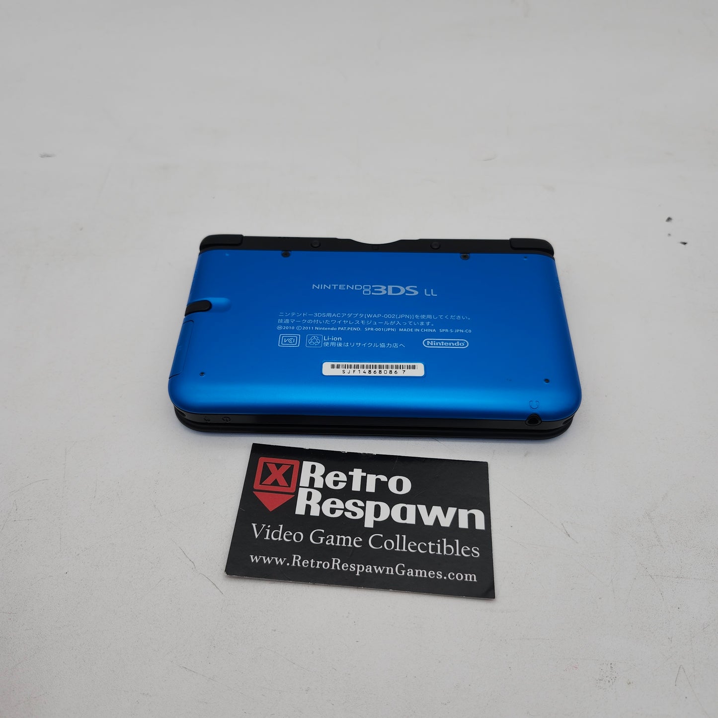 Modded Blue 3DS LL - Nintendo 3DS (Console + charger)