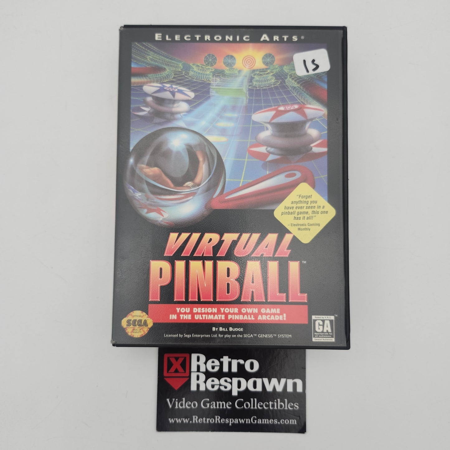 Virtual Pinball - Sega Genesis (Complete)