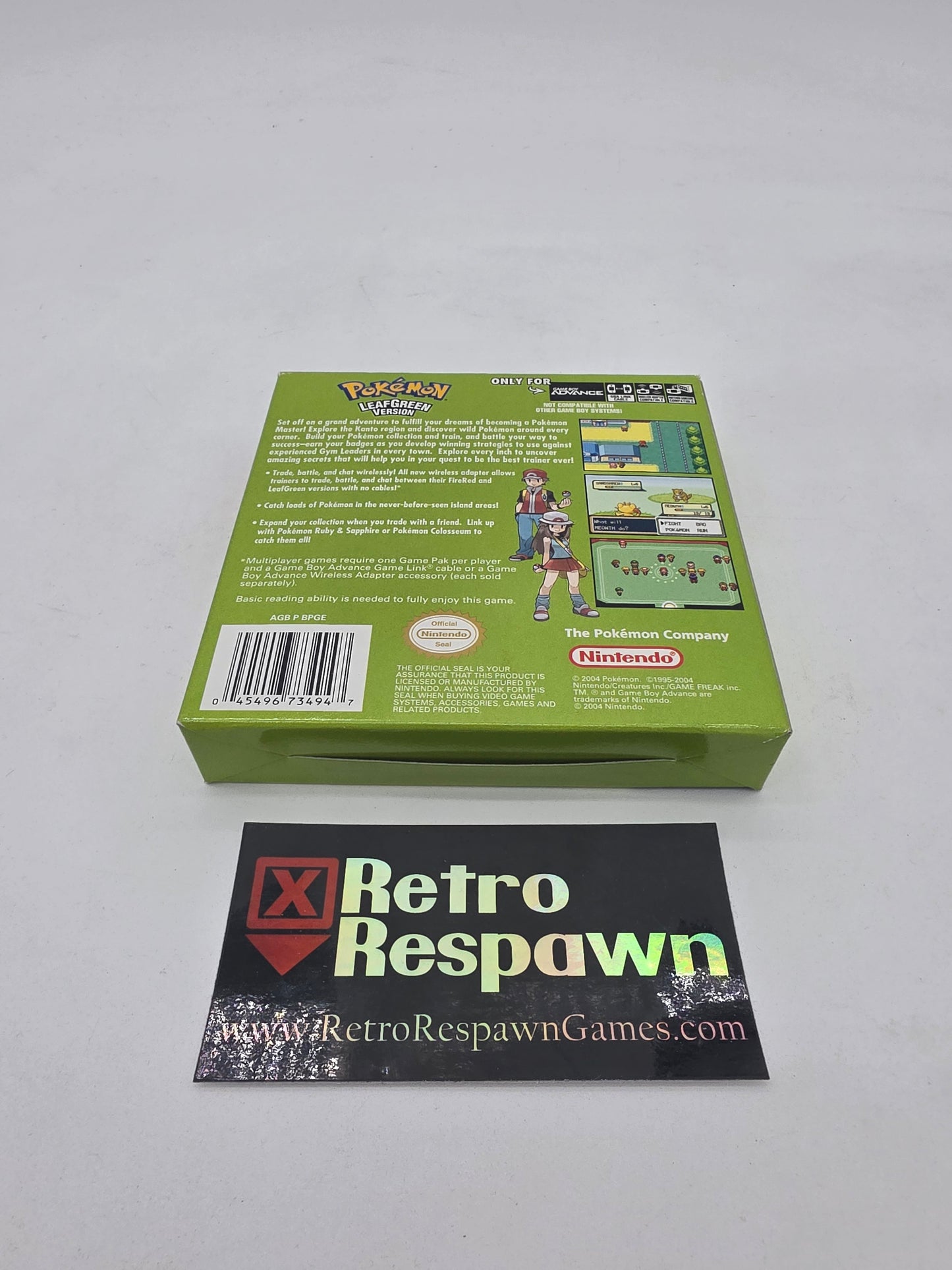 Pokemon LeafGreen Version [No Transfer Varient] - GameBoy Advance (Complete)