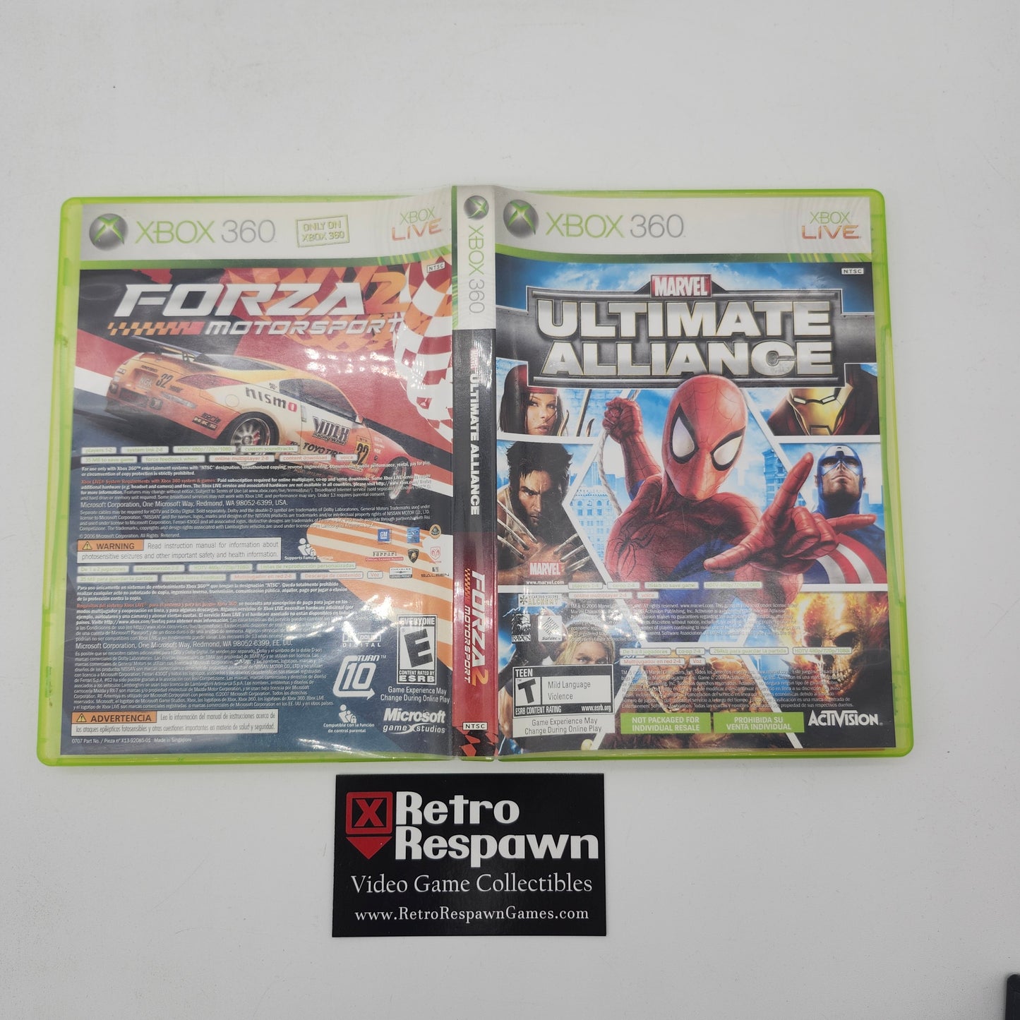 Marvel Ultimate Alliance & Forza 2 - Xbox 360 (Complete)