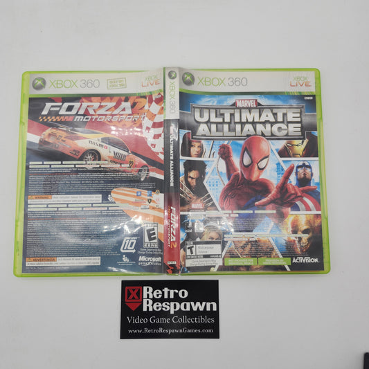 Marvel Ultimate Alliance & Forza 2 - Xbox 360 (Complete)