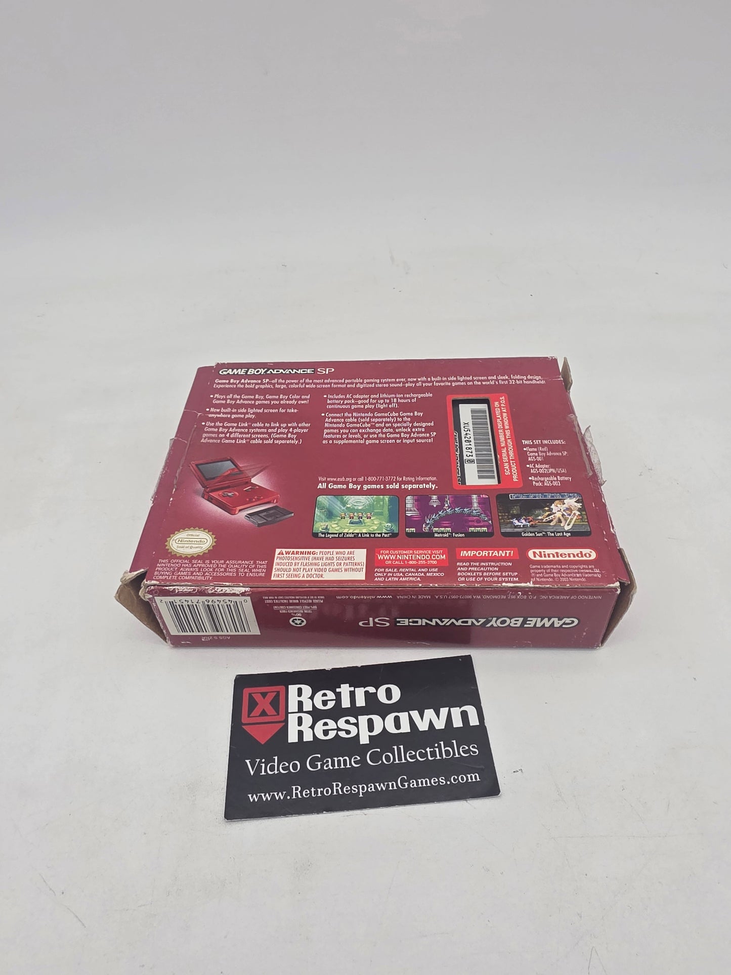 Red Gameboy Advance SP - GameBoy Advance (Complete)