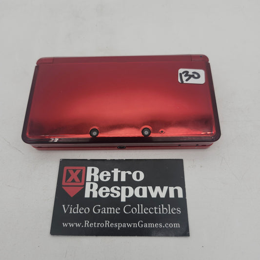 Nintendo 3DS Flame Red - Nintendo 3DS (Console + Charger)