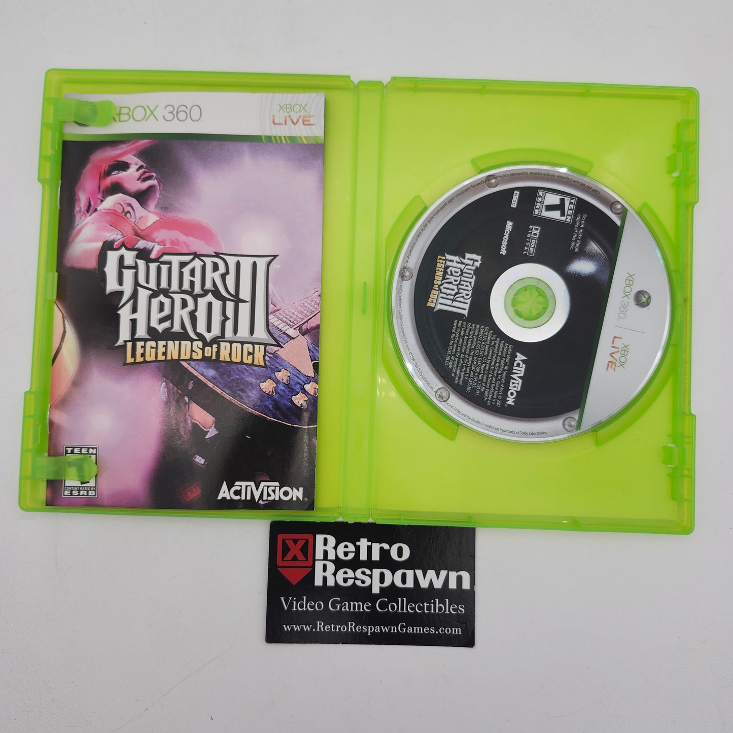 Guitar Hero III Legends of Rock - Xbox 360 (Complete)