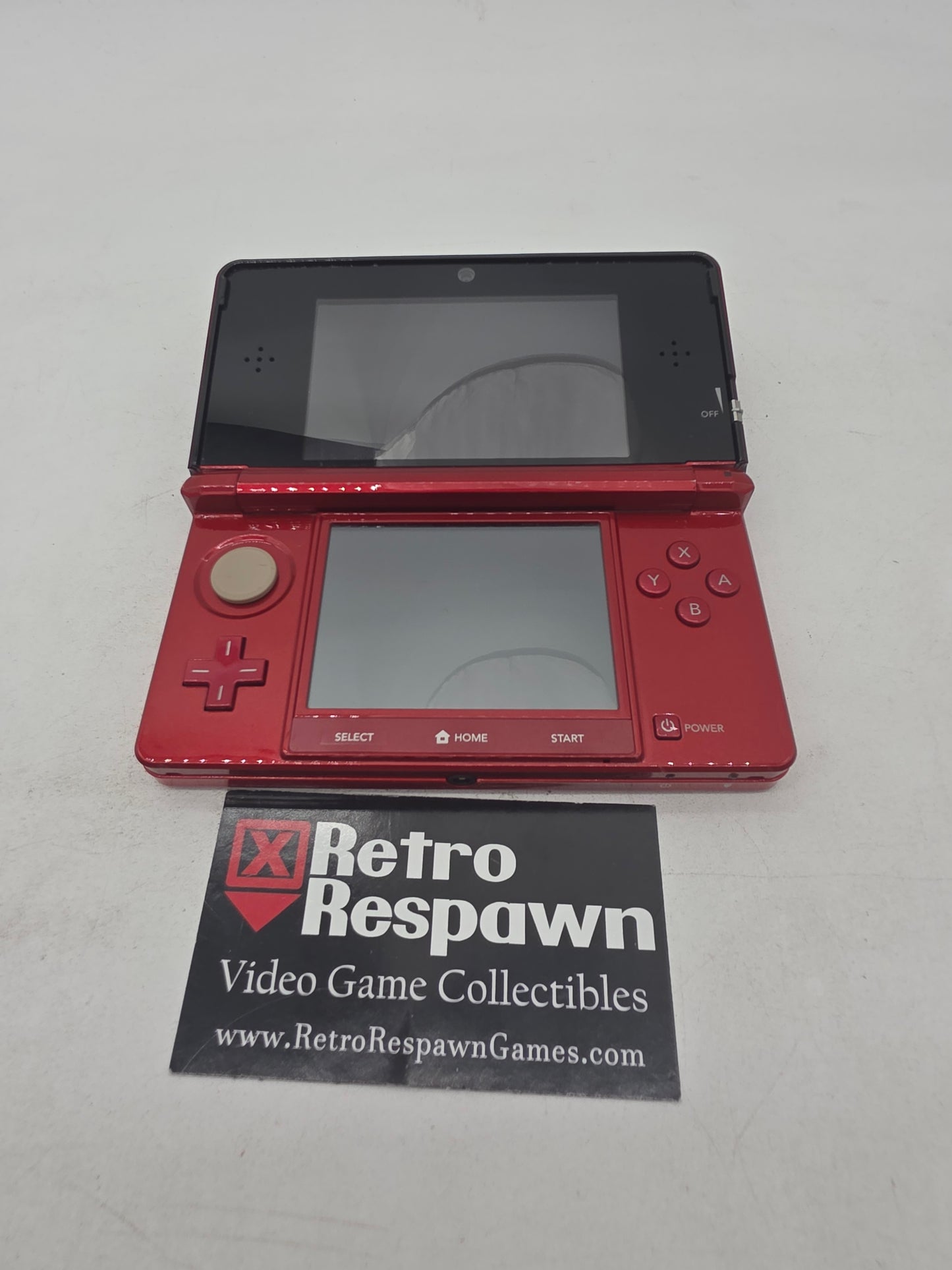 Nintendo 3DS Flame Red - Nintendo 3DS (Console + Charger)