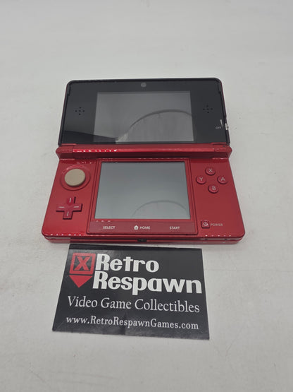Nintendo 3DS Flame Red - Nintendo 3DS (Console + Charger)