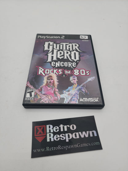 Guitar Hero Encore Rocks the 80's - Playstation 2 (Complete)