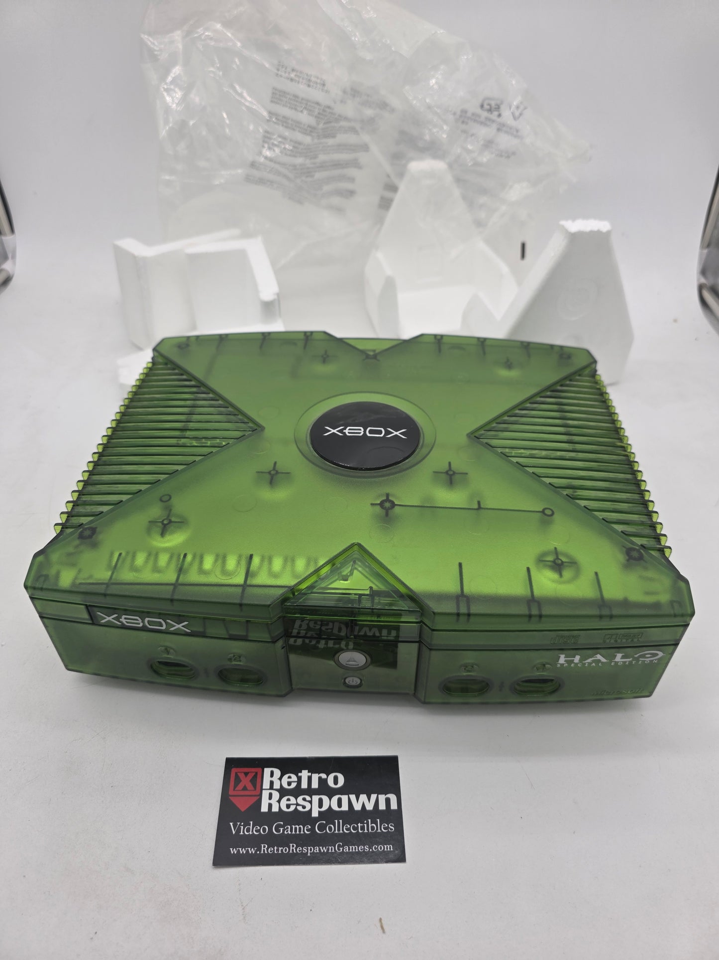 Xbox System [Green Halo Edition] - Xbox (Complete)