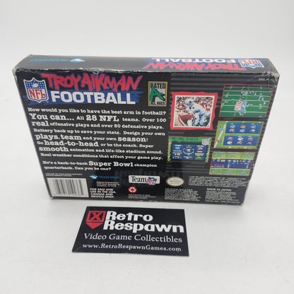Troy Aikman NFL Football - Super Nintendo (Complete)