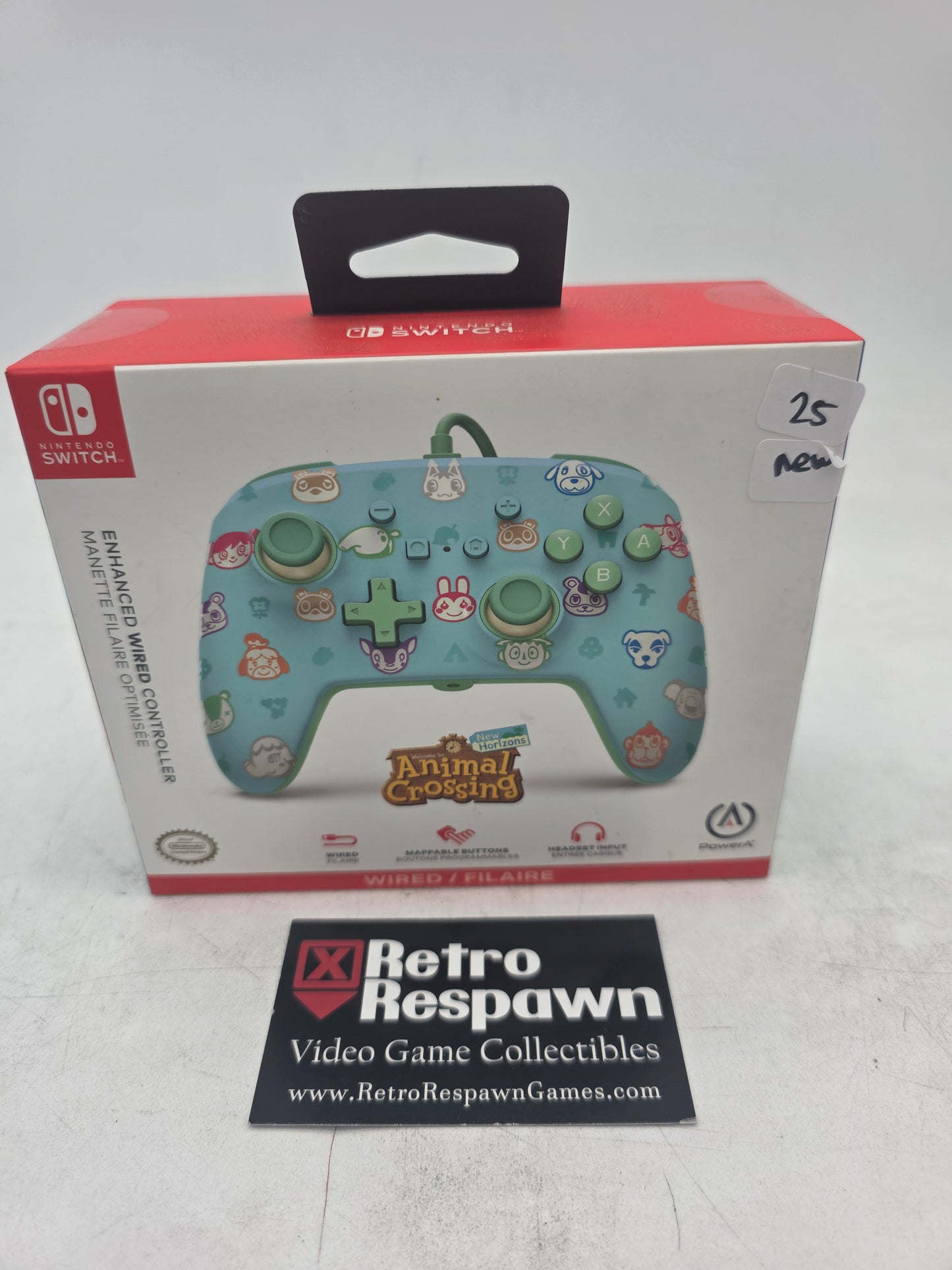 Animal Crossing Wired Controller - Nintendo Switch (Sealed)