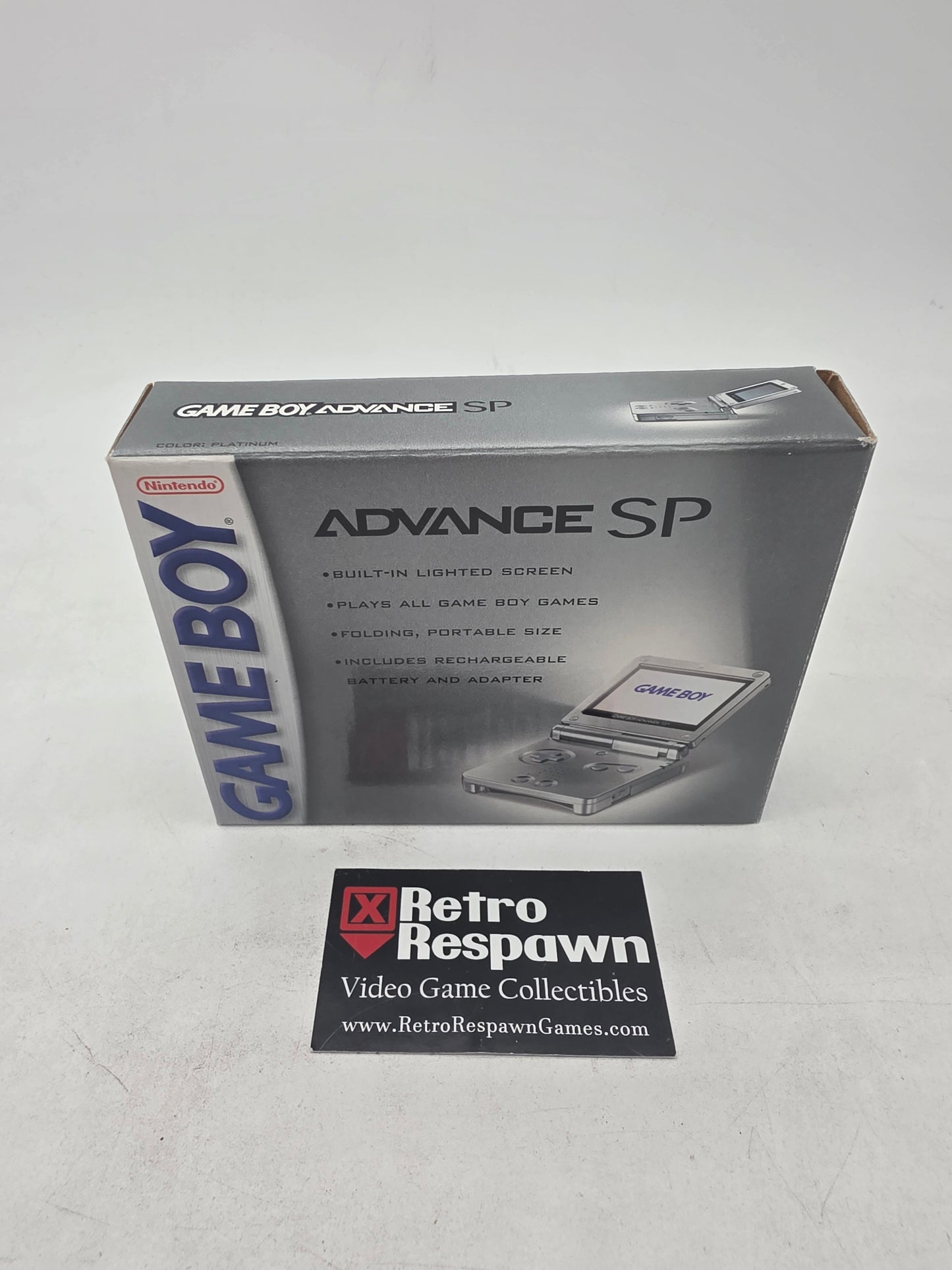 Platinum Gameboy Advance SP - GameBoy Advance (Complete)