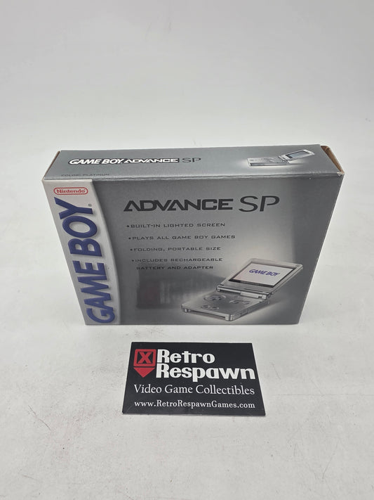 Platinum Gameboy Advance SP - GameBoy Advance (Complete)