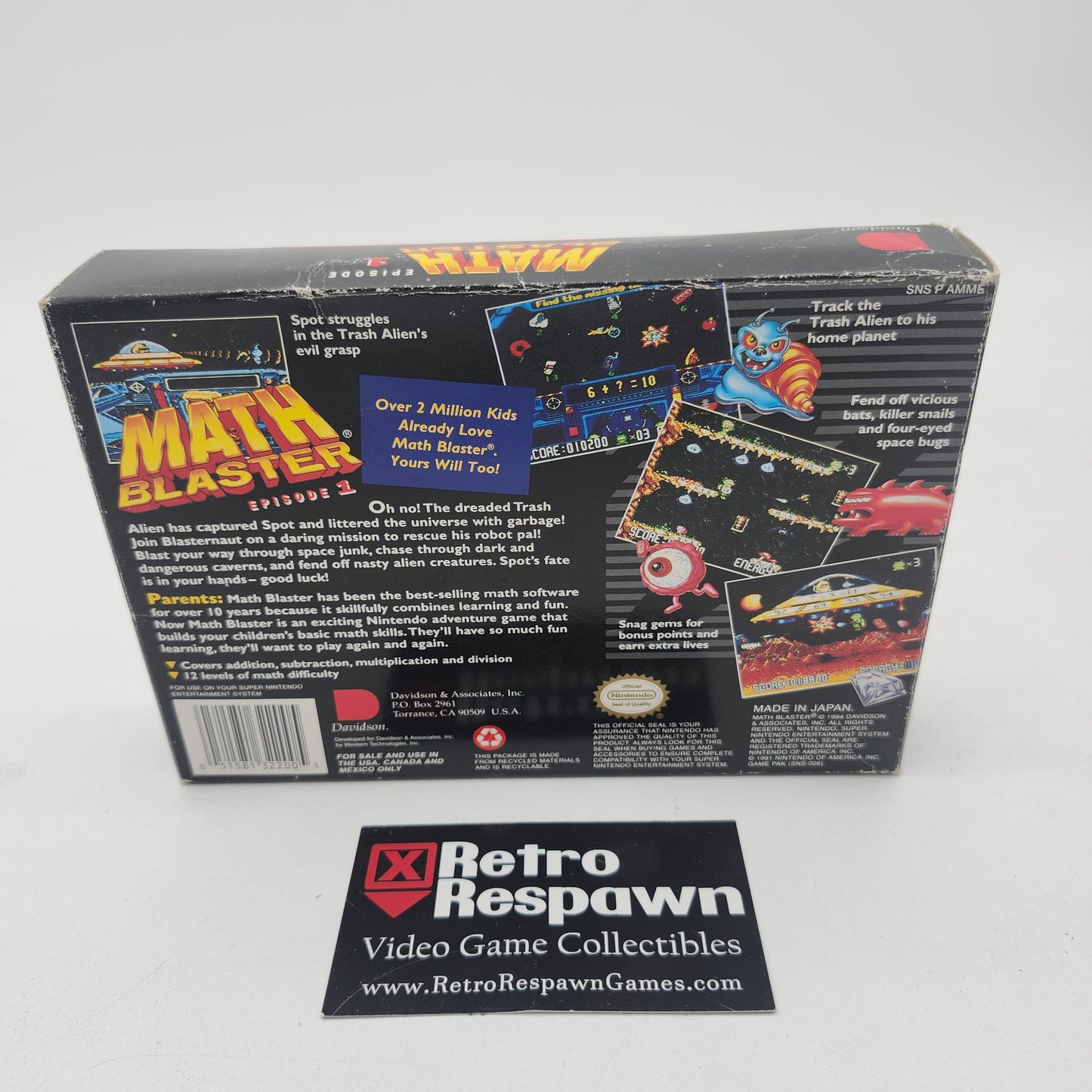 Math Blaster Episode 1 - Super Nintendo (Missing Manual)
