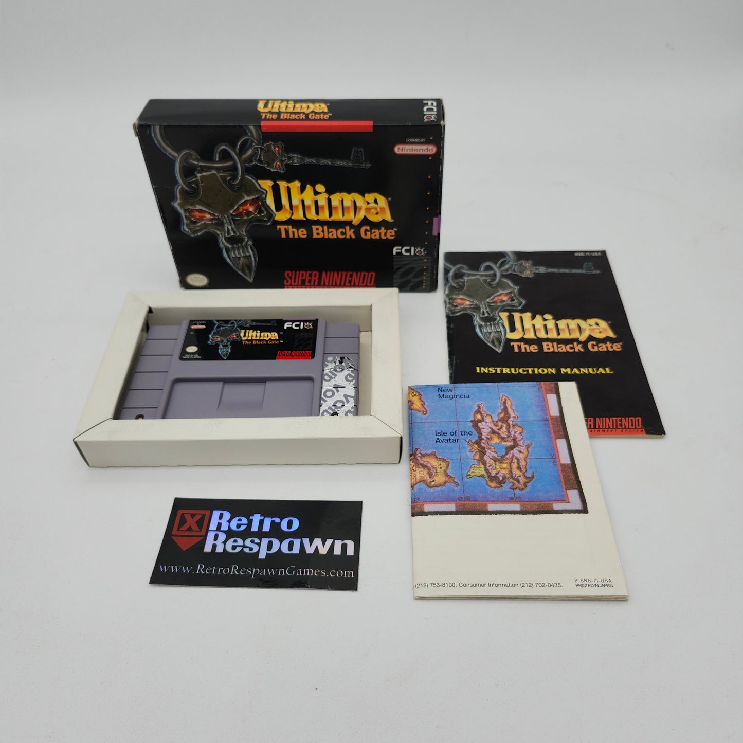 Ultima The Black Gate - Super Nintendo (Complete)