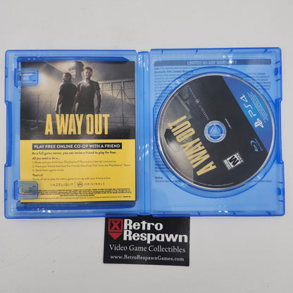 A Way Out - Playstation 4 (Complete)