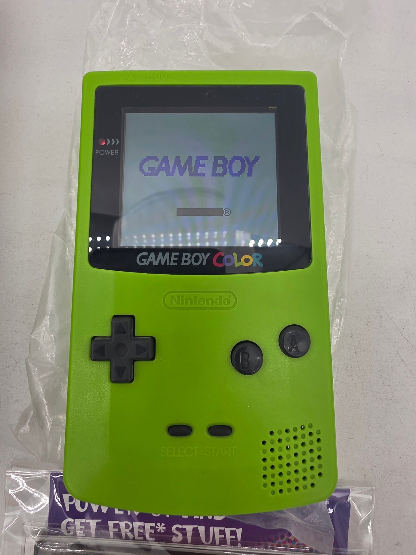 Back Lit Game Boy Color Kiwi - GameBoy Color (Complete)