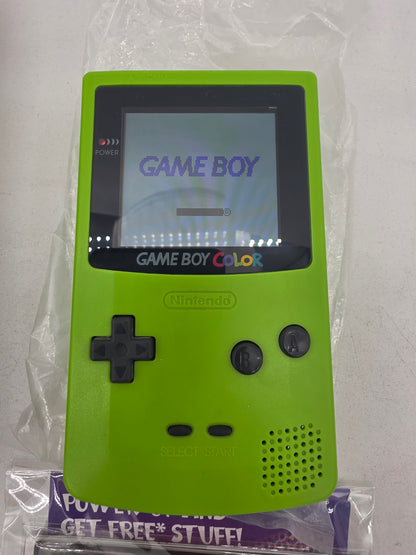 Back Lit Game Boy Color Kiwi - GameBoy Color (Complete)
