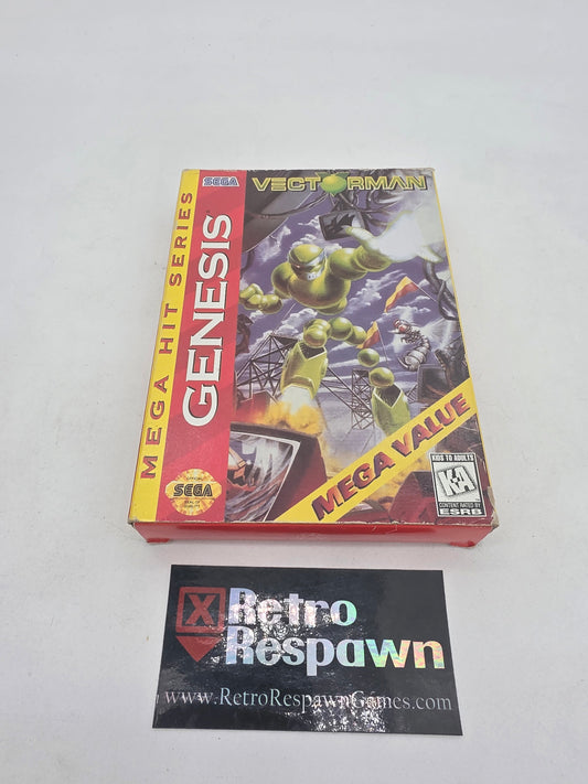 Vectorman [Cardboard Box] - Sega Genesis (Complete)