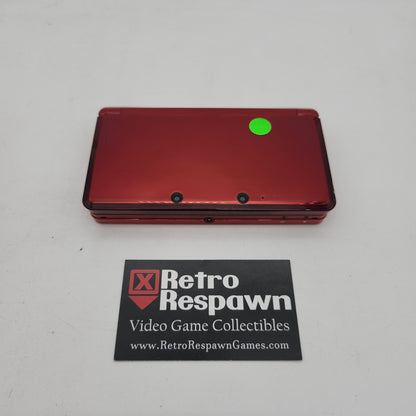 Modded Nintendo 3DS Flame Red - Nintendo 3DS (Console + Charger)