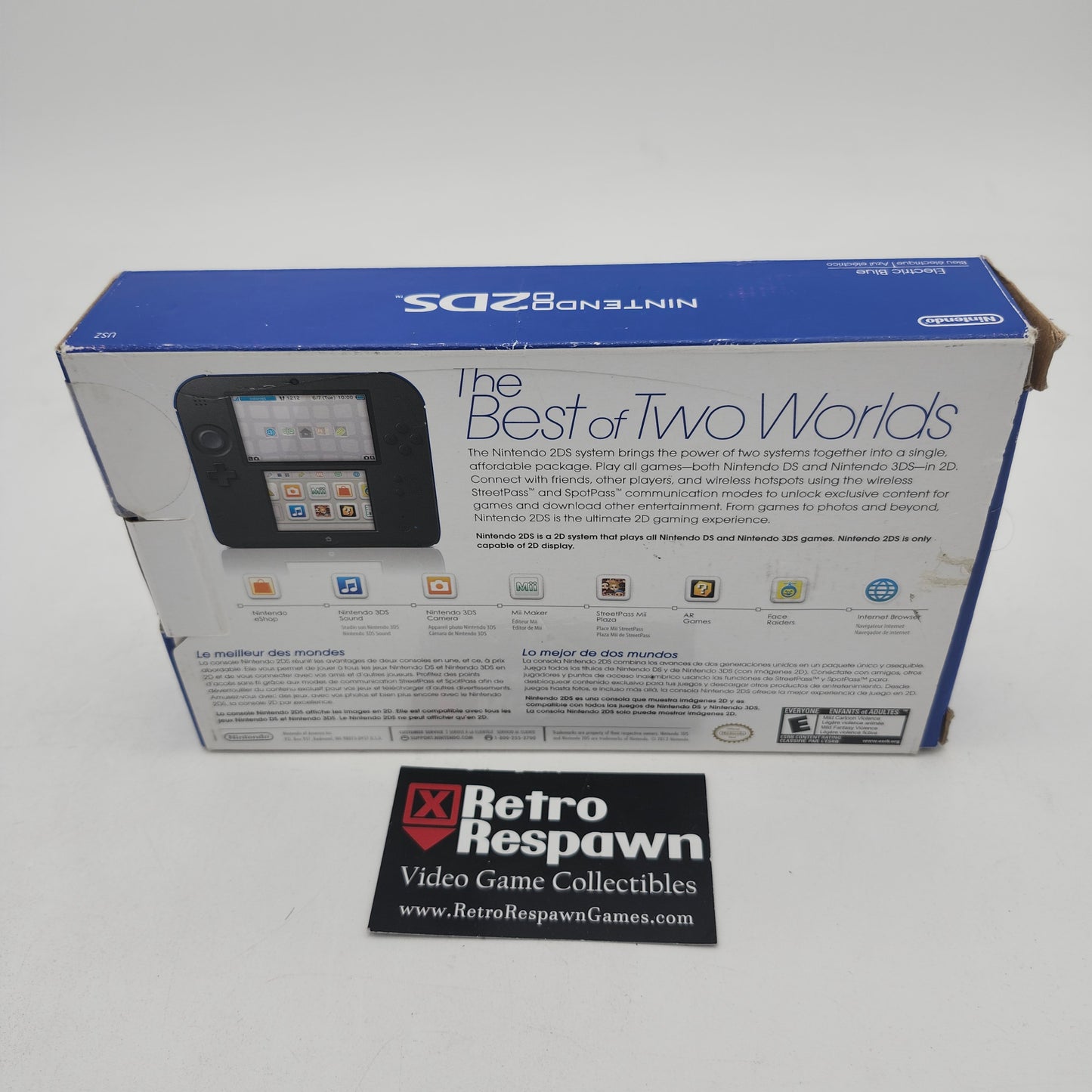 Nintendo 2DS Black & Blue [Included Mario Kart 7] - Nintendo DS (Complete)