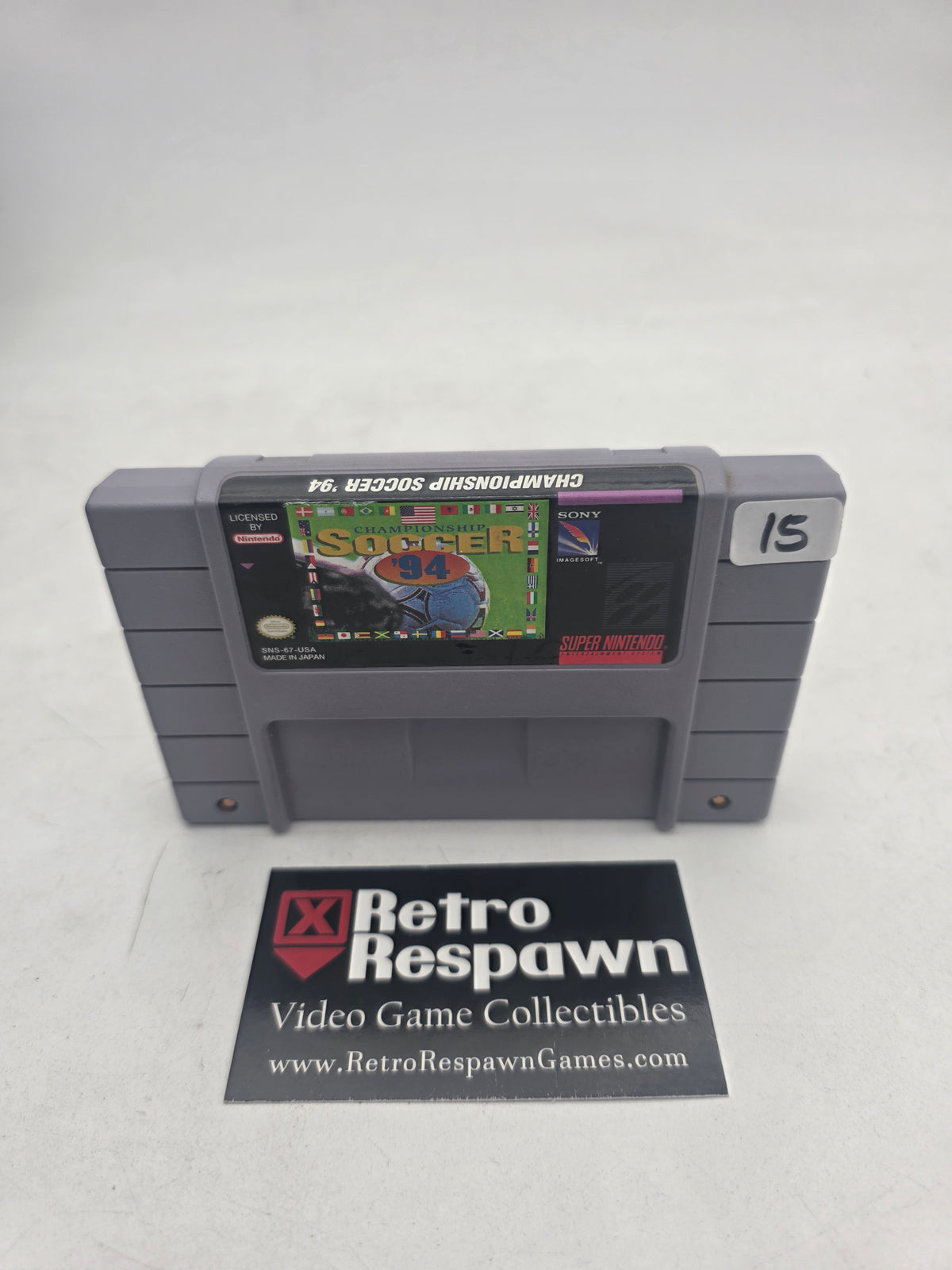 Championship Soccer '94 - Super Nintendo (Game Only)
