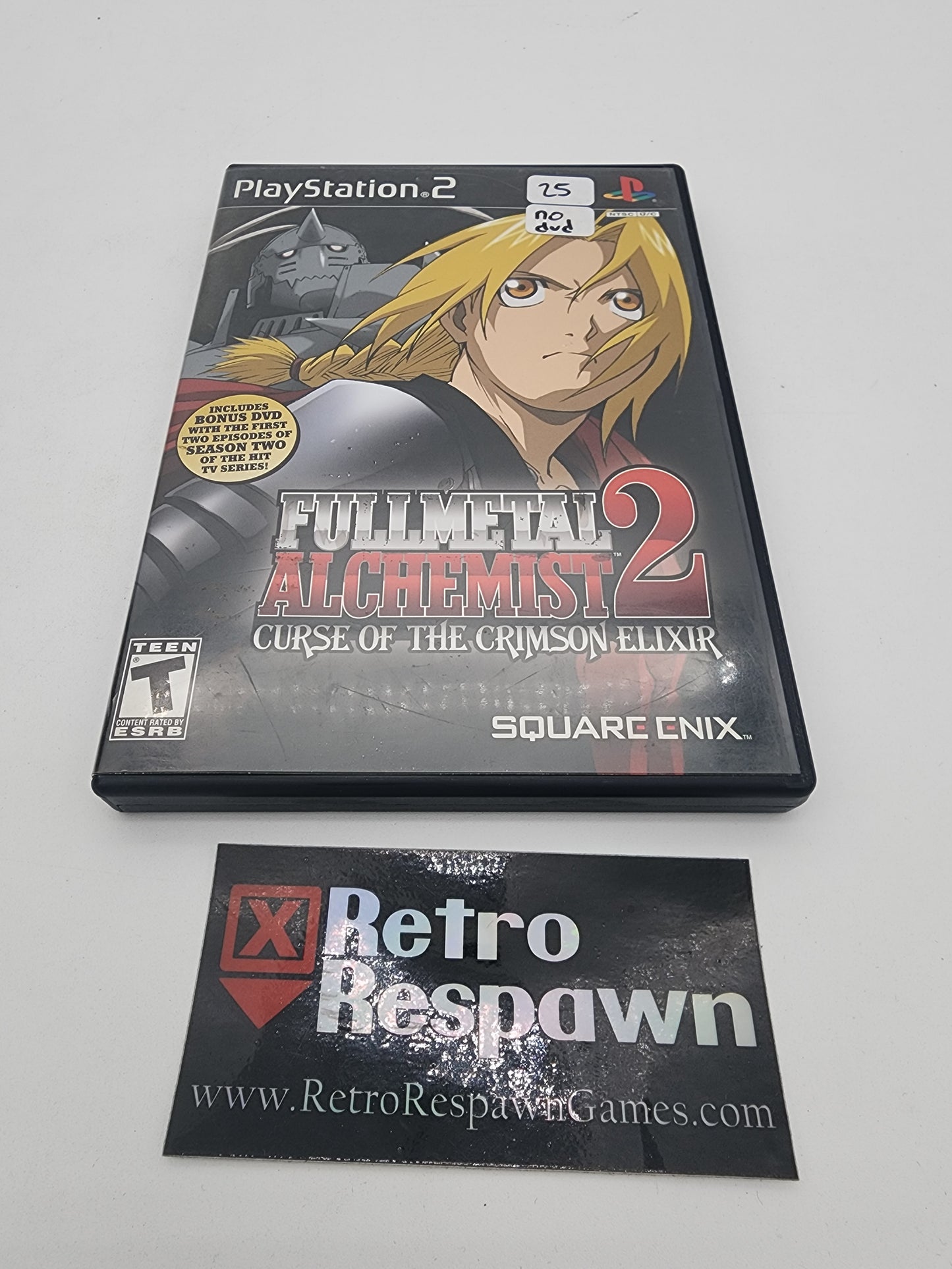 Fullmetal Alchemist 2 Curse of the Crimson Elixir - Playstation 2 (Complete/ No DVD)