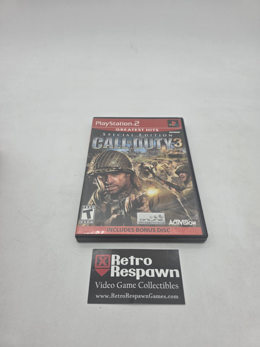 Call of Duty 3 [Special Edition] [Greatest Hits] - Playstation 2 (Complete)
