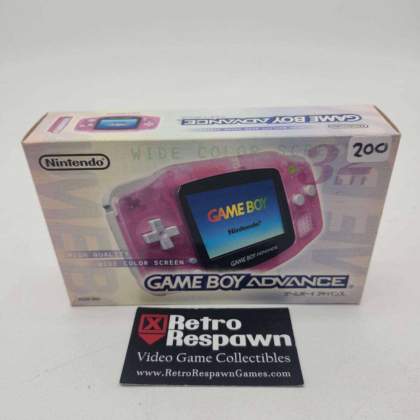 Fuschia Pink Gameboy Advance System - JP Gameboy Advance (Complete)