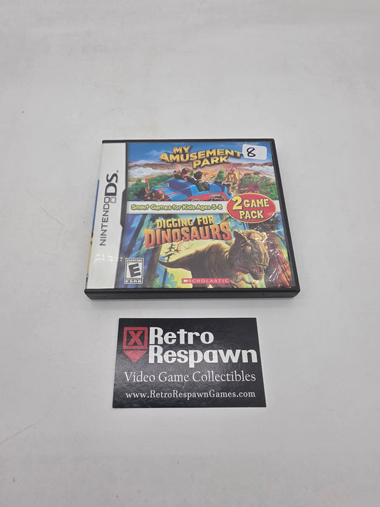 My Amusement Park & Digging for Dinosaurs - Nintendo DS (Complete)