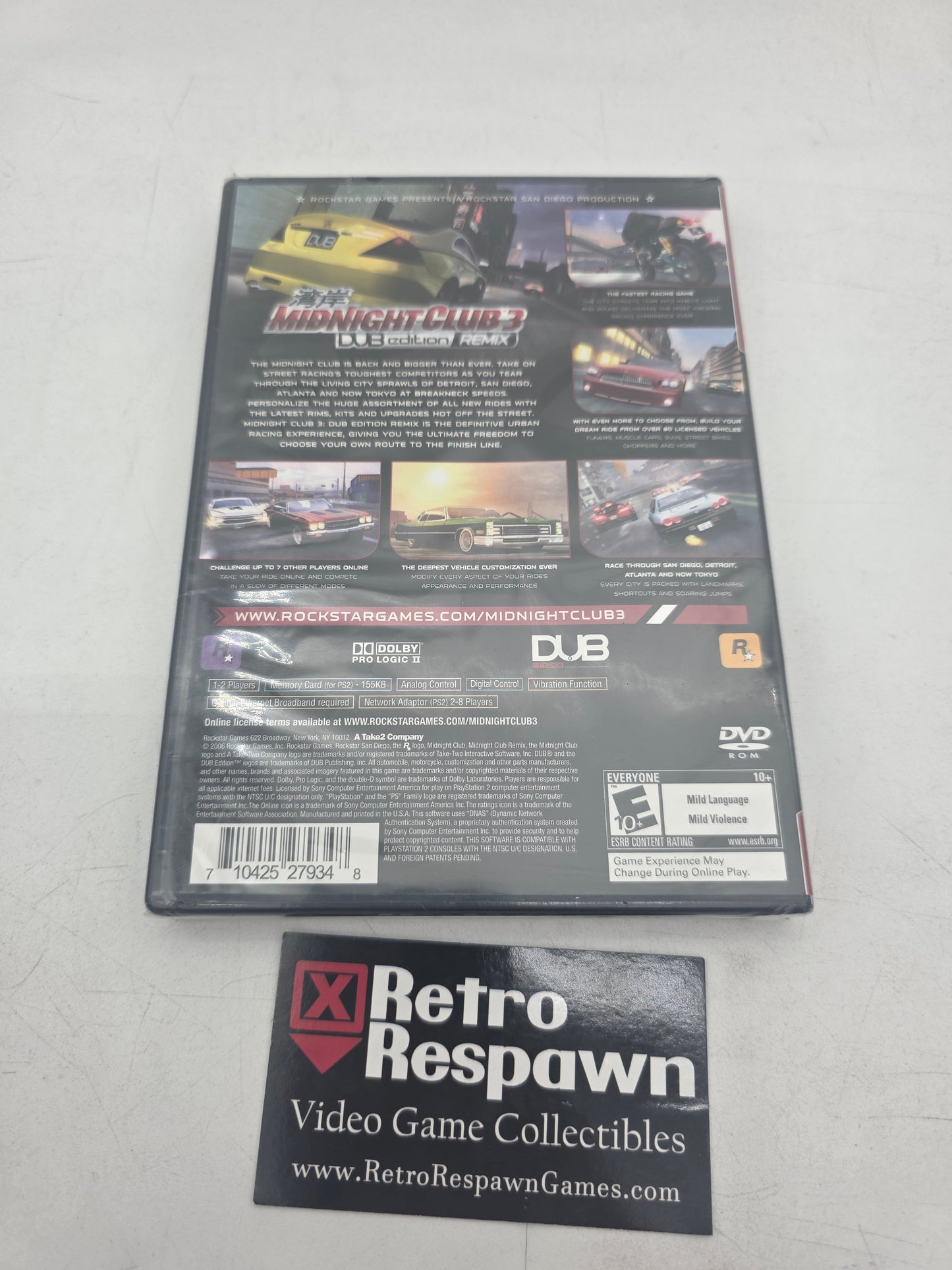 Midnight Club 3 Dub Edition Remix - Playstation 2 (Sealed)