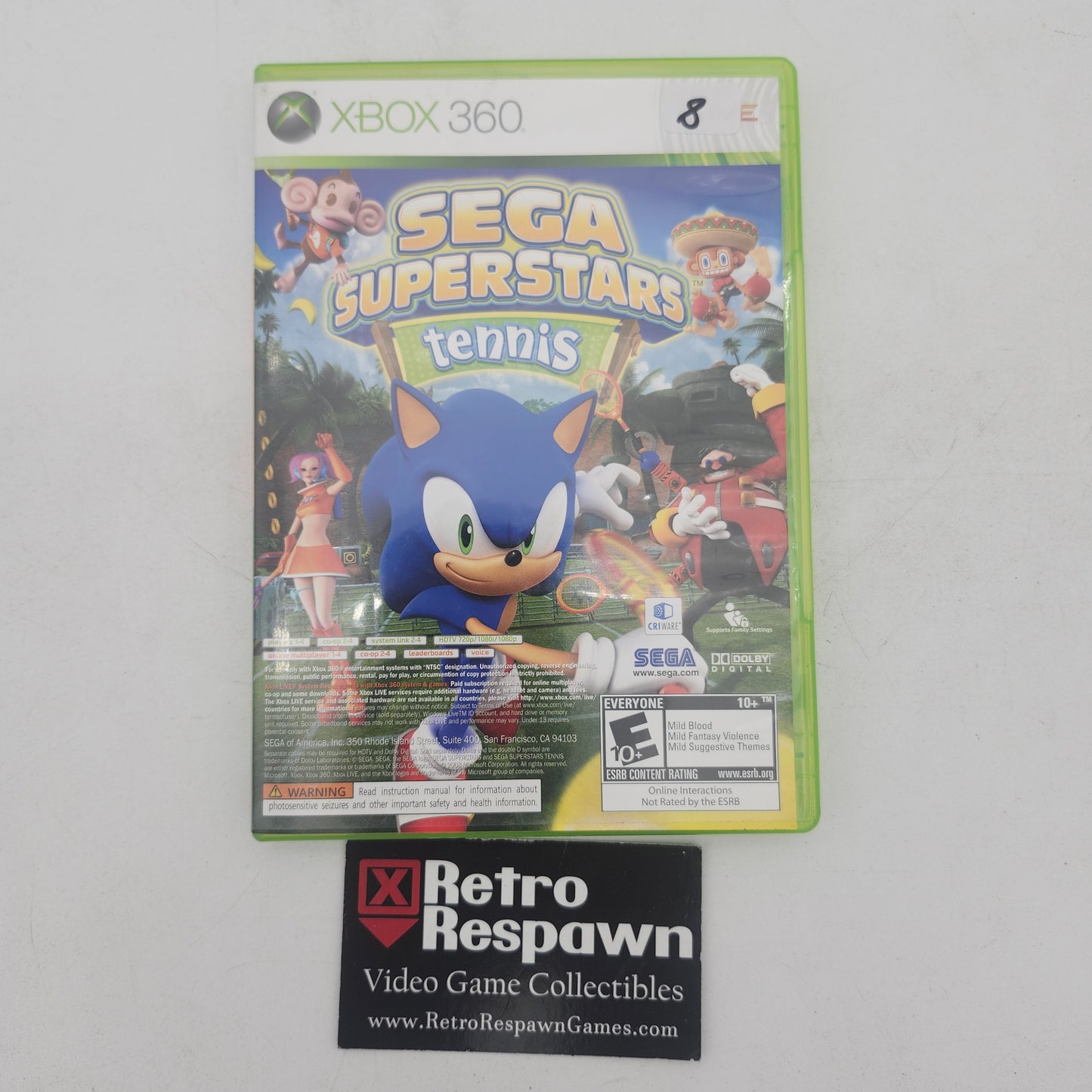 Sega Superstars Tennis & Xbox Live - Xbox 360 (Complete)