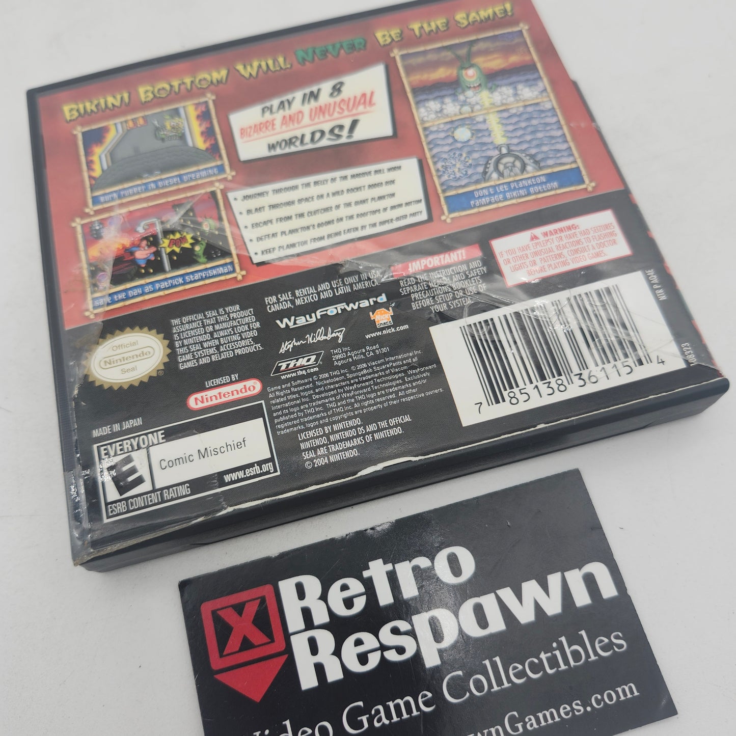 SpongeBob SquarePants Creature from Krusty Krab - Nintendo DS (Complete)