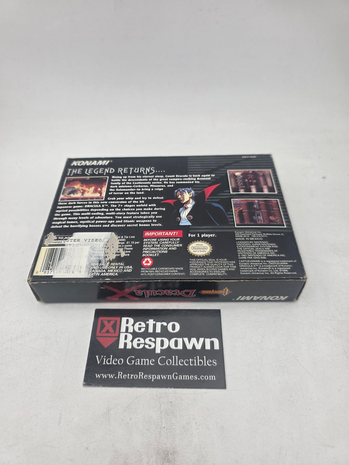 Castlevania Dracula X - Super Nintendo (Complete)