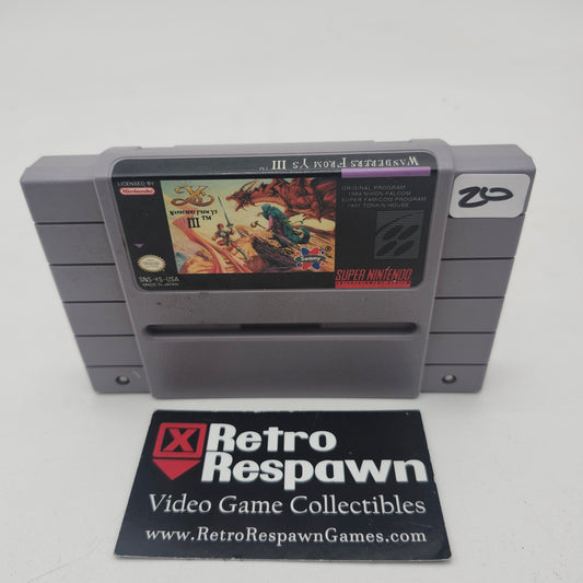 Ys III Wanderers from Ys - Super Nintendo (Game Only)