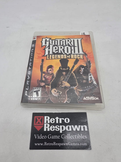 Guitar Hero III Legends of Rock - Playstation 3 (Complete)