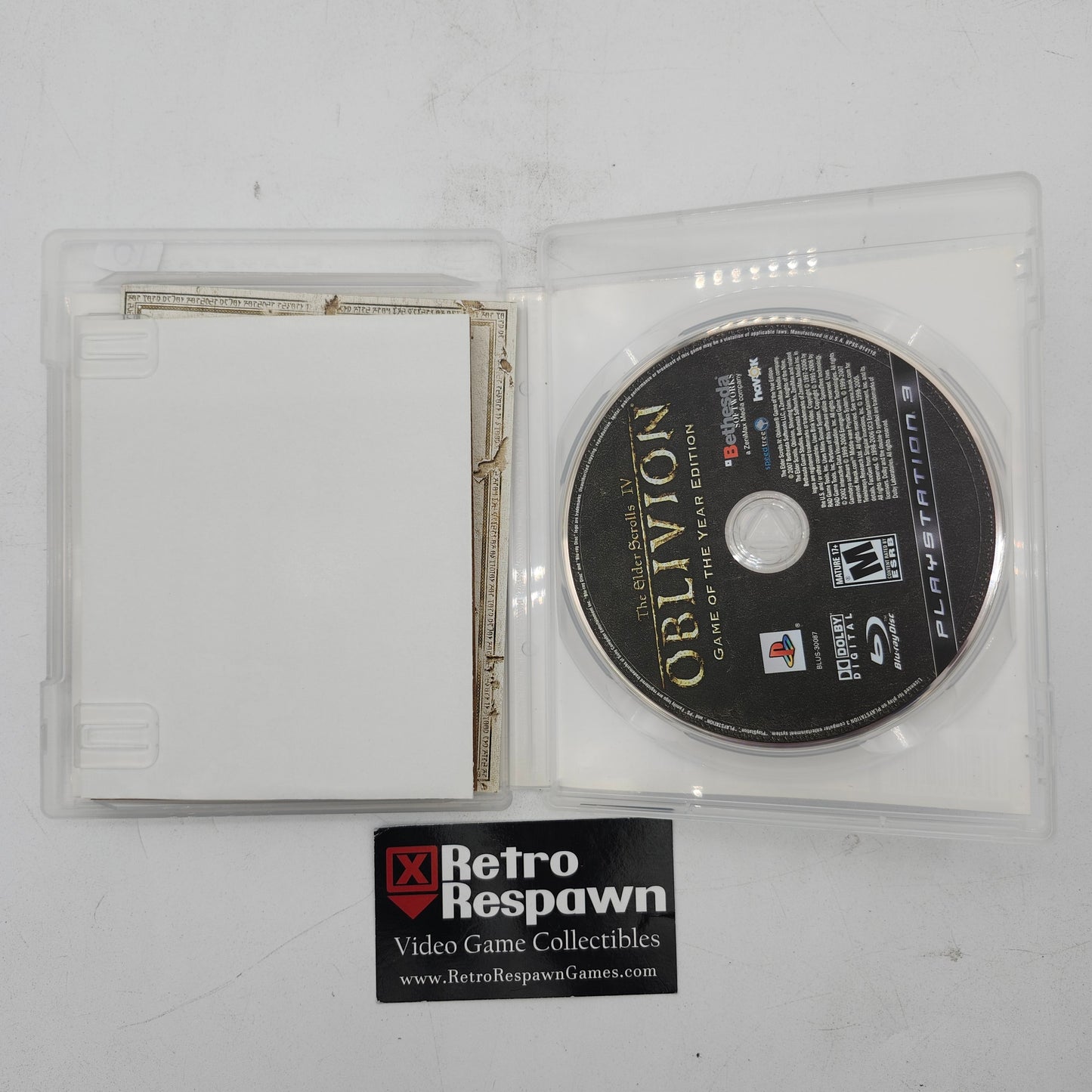 Elder Scrolls IV Oblivion [Game of the Year] - Playstation 3 (Complete)