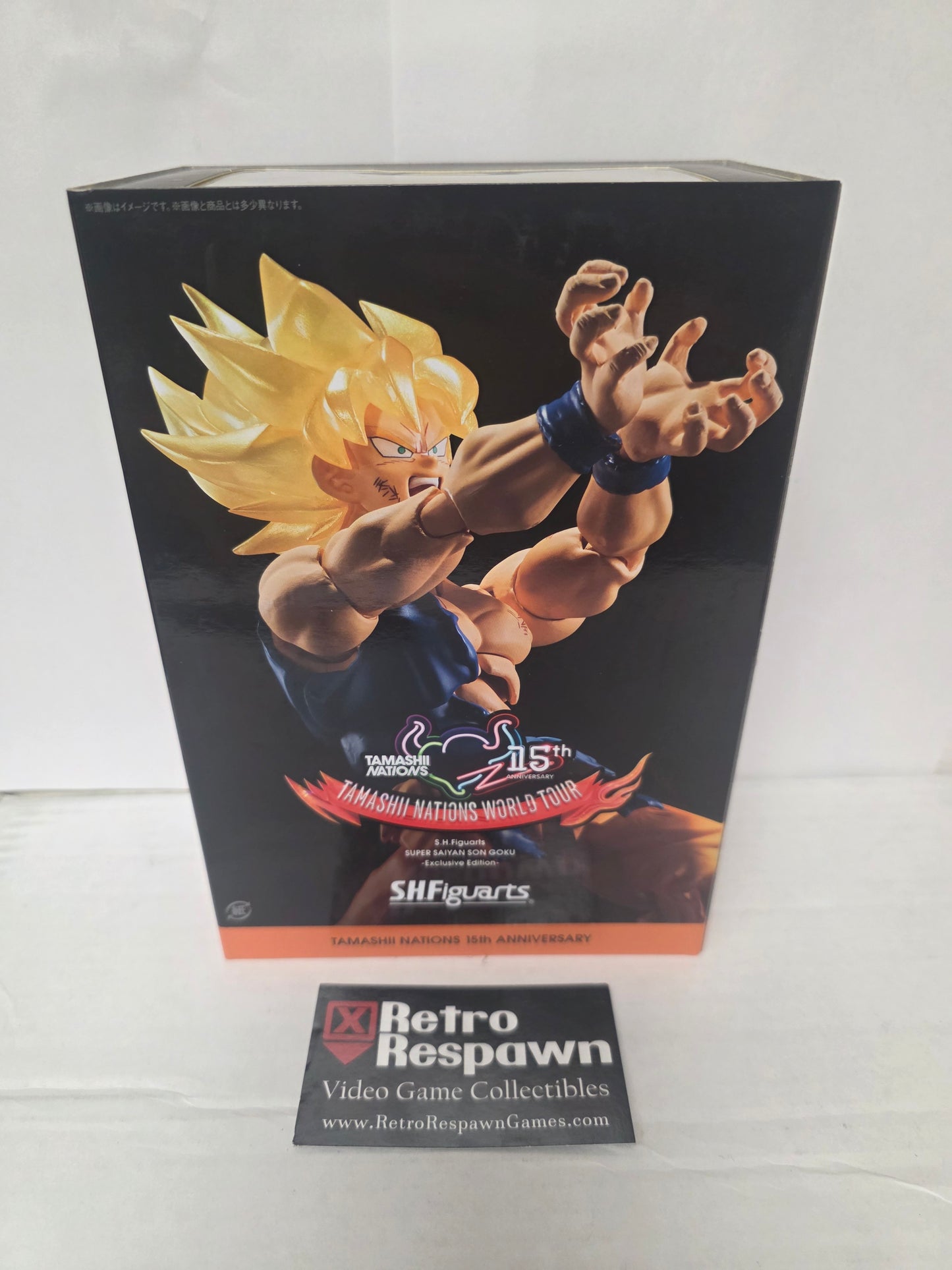 Super Saiyan Son Goku Tamashii Nations 15th Anniversary - Exclusive Edition- S.H.Figuarts -Figure/Statue (Sealed)