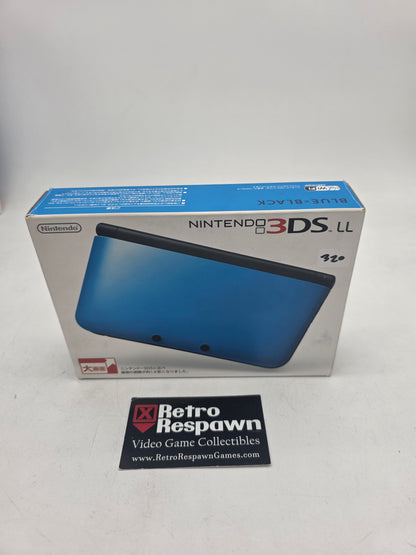 Modded Nintendo 3DS LL Blue & Black - JP Nintendo 3DS (Complete)