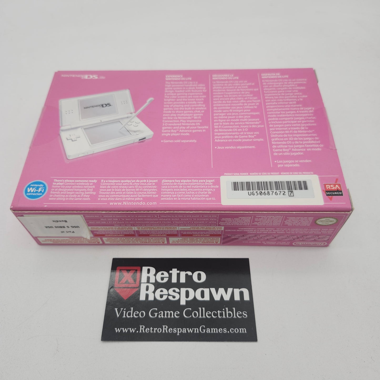 Pink Ribbon Nintendo DS Lite - Nintendo DS (Complete)
