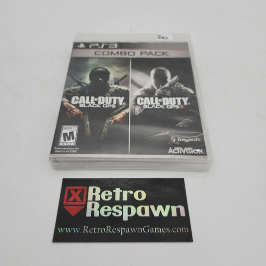 Call of Duty Black Ops I and II Combo Pack - Playstation 3 (Missong Manual)