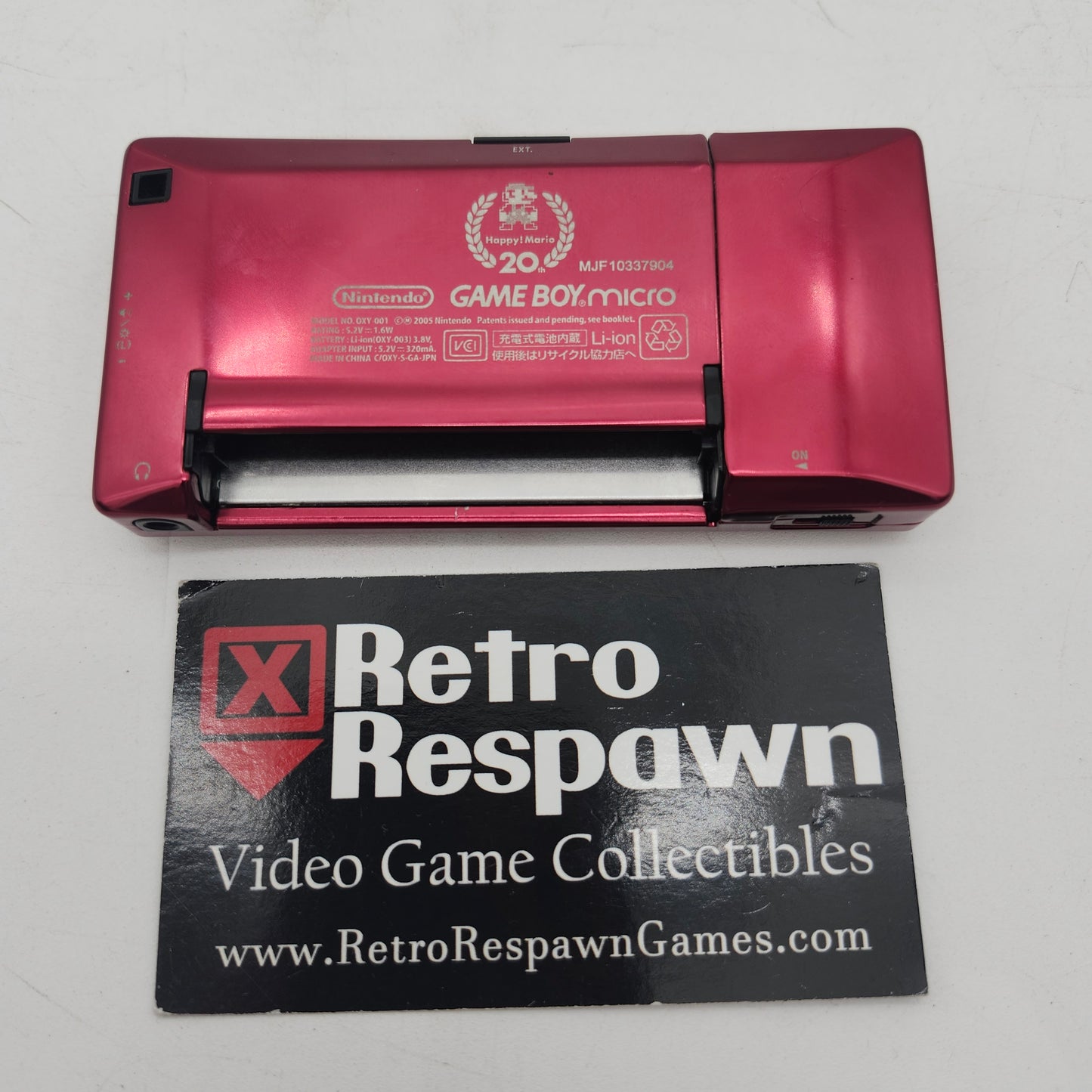 GBA Micro [20th Anniversary Edition] - GameBoy Advance (Console and Charger)