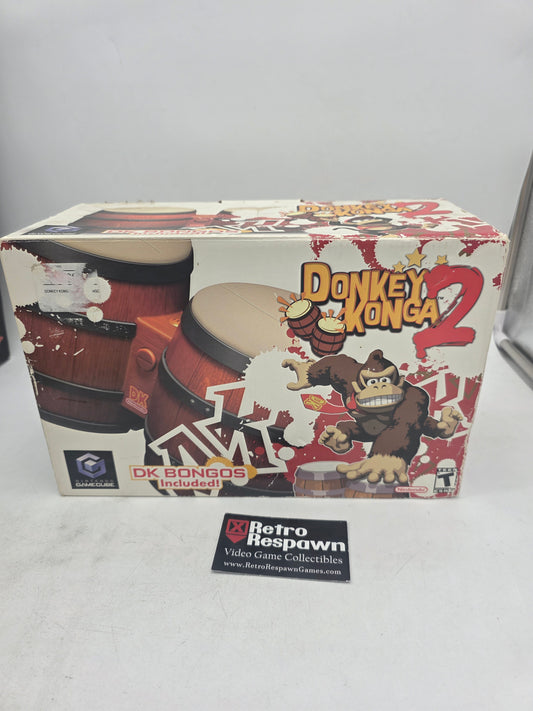 Donkey Konga 2 w/ Bongo - Gamecube (Complete)