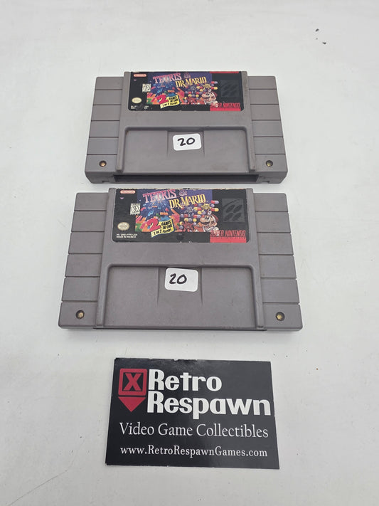 Tetris and Dr. Mario - Super Nintendo (Game Only)
