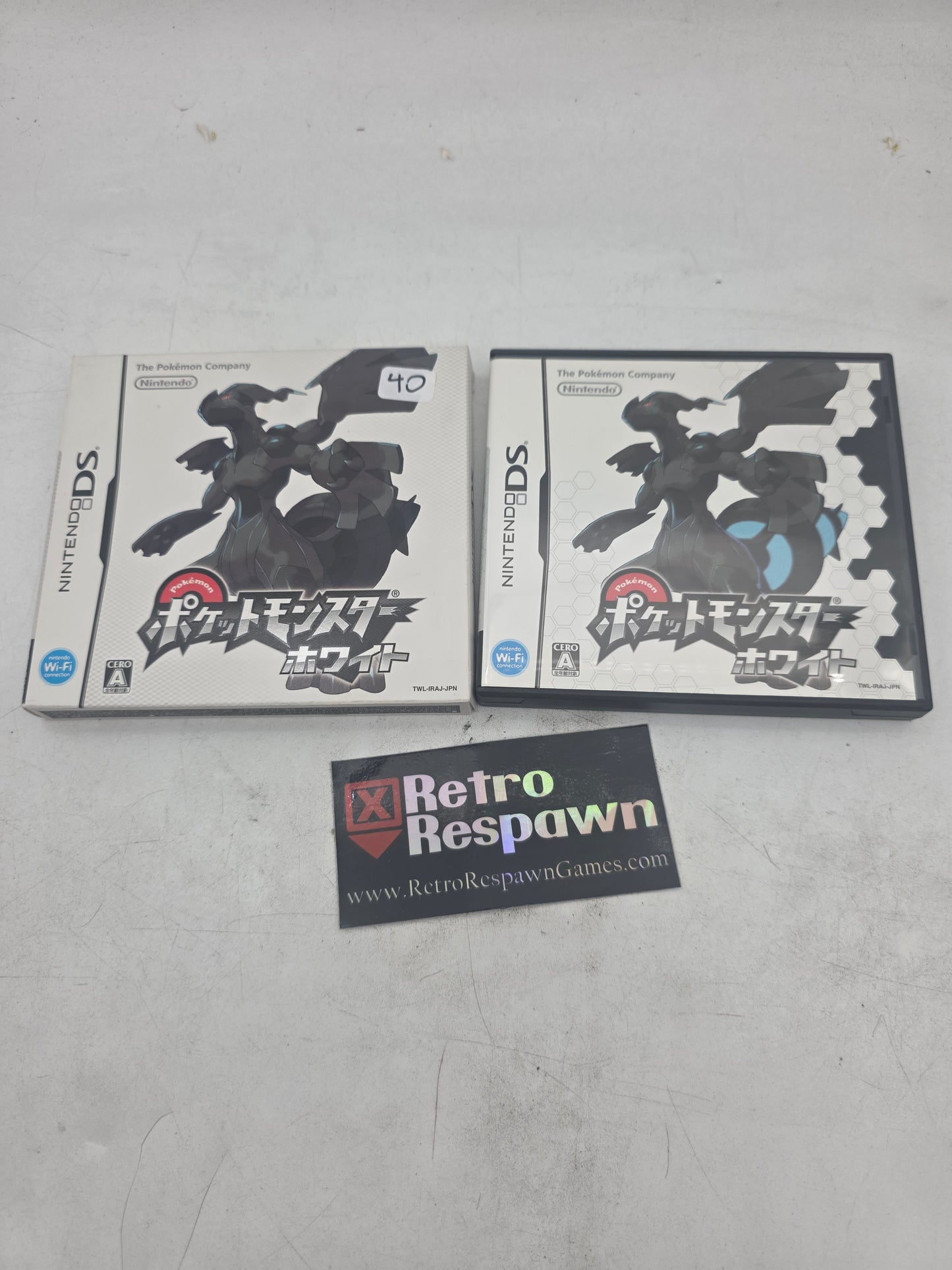 Pokemon White - JP Nintendo DS (Complete/ W Sleeve)