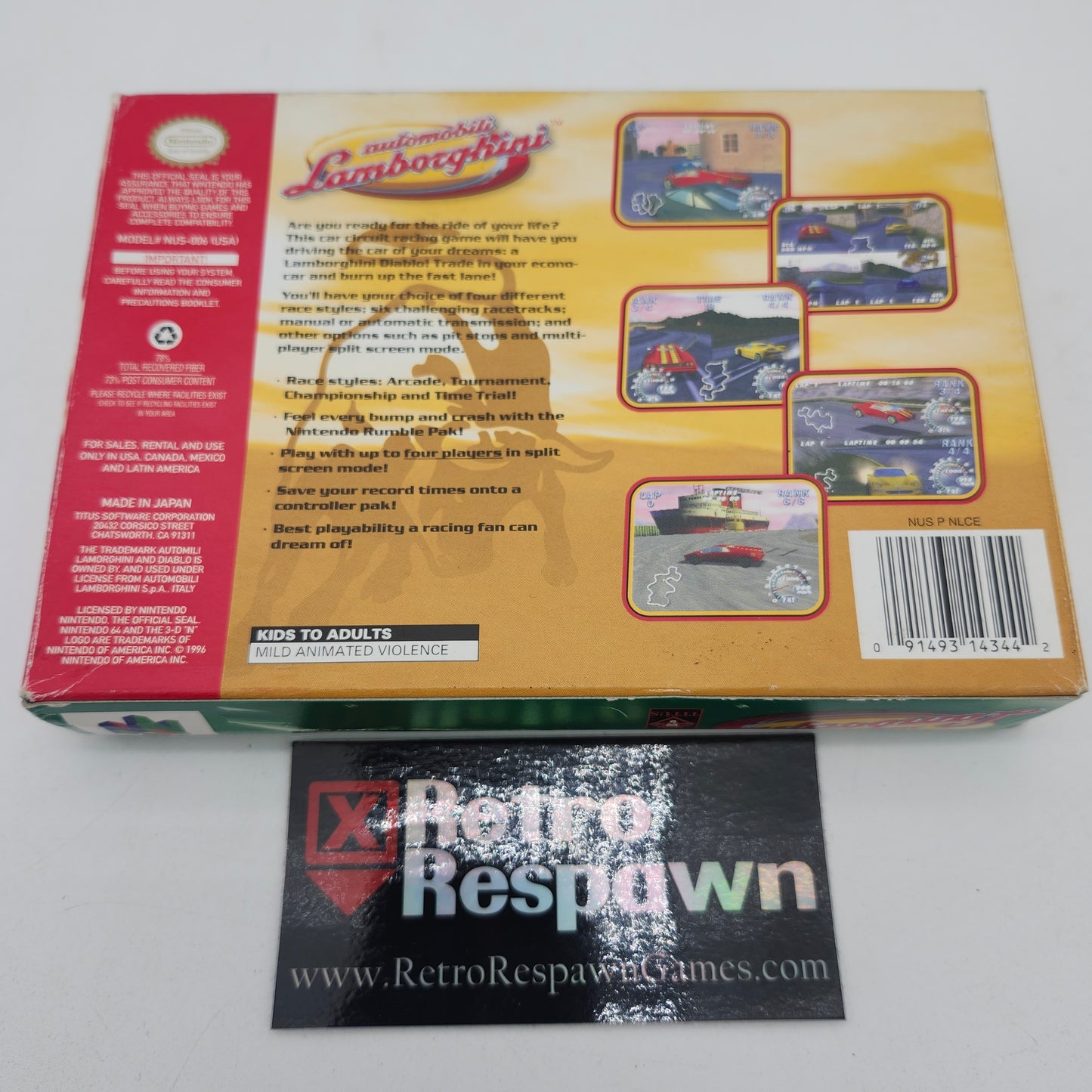 Automobili Lamborghini - Nintendo 64 (Complete)