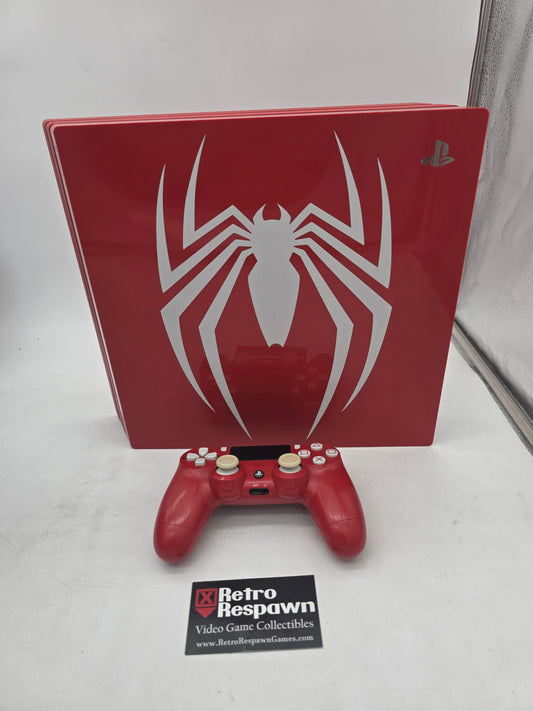 Playstation 4 Pro 1TB Spiderman Console - Playstation 4 (Console, Controller all wires)